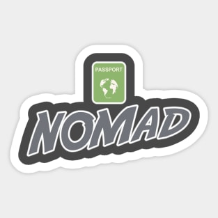 Nomad World Traveler Jetsetter Expat Freelancer Sticker